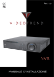 NVR Manuale d`installazione REV.1.0