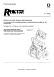 313145S - Reactor, Electric Proportioners, Operation, (Italian)