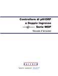 Controllore di pH/ORP a Doppio Ingresso Serie WDP