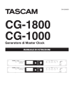 CG-1800/CG-1000 Owner`s Manual