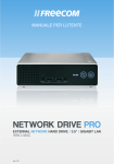 Freecom Network Drive Pro - Manuale per l`utente
