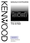 Kenwood TS-570D user manual Italiano