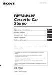 FM/MW/LW Cassette Car Stereo