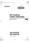 FD Trinitron Colour Television KV-21CT1E KV