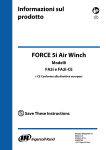 Informazioni sul prodotto FORCE 5i Air Winch