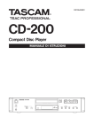 CD-200 Owner`s Manual