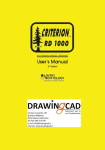 Manuale Istruzioni Criterion RD1000