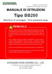 MANUALE DI ISTRUZIONI Tipo BB200