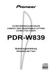 PDR-W839 - Pioneer Europe - Service and Parts Supply website