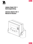 CW-11 Indikator, Indicatore, Bedienungshandbuch