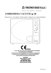 TECNO-GAZ S.p.a. ANDROMEDA VACUUM xp 20