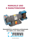 0554 SMERIGLIATRICE COMBINATA PROFESSIONALE FERVI