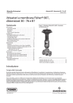 Attuatori a membrana Fisherr 667, dimensioni 30