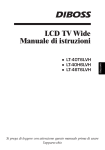 LCD TV Wide Manuale di istruzioni