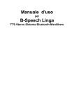 Manuale d`uso per B-Speech Linga