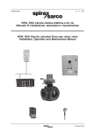 RSW, RSO Valvola rotativa elettrica a tre vie Manuale di