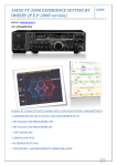 YAESU FT-2000 EXPERIENCE SETTING BY IW8ERY (P.E.P