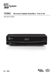 Manuale decoder satellitare PVR TS3002 Manuale