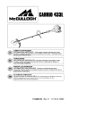 OM, McCulloch, Cabrio 433 L, 952715745, 2010