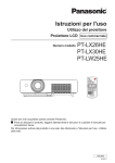 Istruzioni per l`uso PT-LX30HE PT