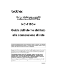 NC-7100w Guida dell`utente abilitato alla connessione di rete