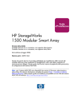 HP StorageWorks 1500 Modular Smart Array - Hewlett
