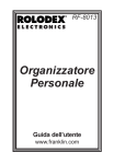 Organizzatore Personale - Franklin Electronic Publishers, Inc.