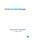 Guida all`amministrazione di CA Service Desk