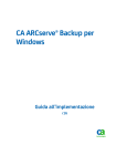 Guida all`implementazione di CA ARCserve Backup per Windows