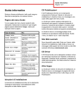 Pagine del menu Guida