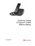 Funzioni del telefono desktop Polycom CX200