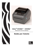 Guida per l`utente Zebra GX420d™ / GX430d™