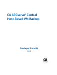 Guida per l`utente di CA ARCserve Central Host