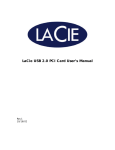 LaCie USB 2.0 PCI Card User`s Manual