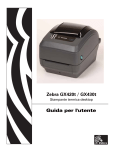 Guida per l`utente Zebra GX420t / GX430t