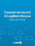 Console dei tecnici di LogMeIn Rescue Guide per l`utente