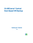 Guida per l`utente di CA ARCserve Central Host