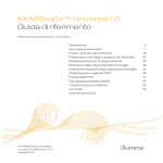 Guida di riferimento per il kit MiSeqDx Universal - Support