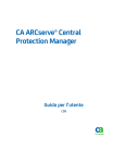 Guida per l`utente di CA ARCserve Central Protection Manager