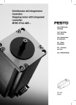 Schrittmotor mit integriertem Controller Stepping motor with