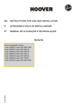 Hoover 60 cm Gas Hob HGV 640B/1 Instruction Manual