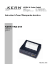 Istruzioni d`uso Stampante termica KERN YKB-01N