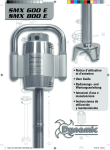 Bedienungsanleitung SMX 600E und SMX 800E
