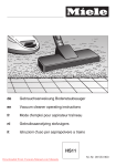 Miele S 5781 Vacuum Cleaner User Guide Manual Instruction