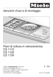 Istruzioni d`uso e di montaggio Piani di cottura in vetroceramica CS
