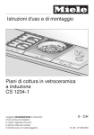 Istruzioni d`uso e di montaggio Piani di cottura in vetroceramica a