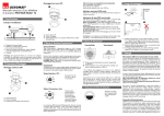 Manuale istruzioni d`uso detettore di presenza PD2 MAX Master 1C