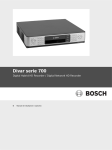 Divar serie 700 - Bosch Security Systems
