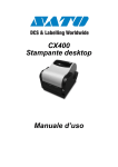 CX400 Stampante desktop Manuale d`uso