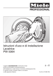 Istruzioni d`uso e di installazione Lavatrice PW 5064